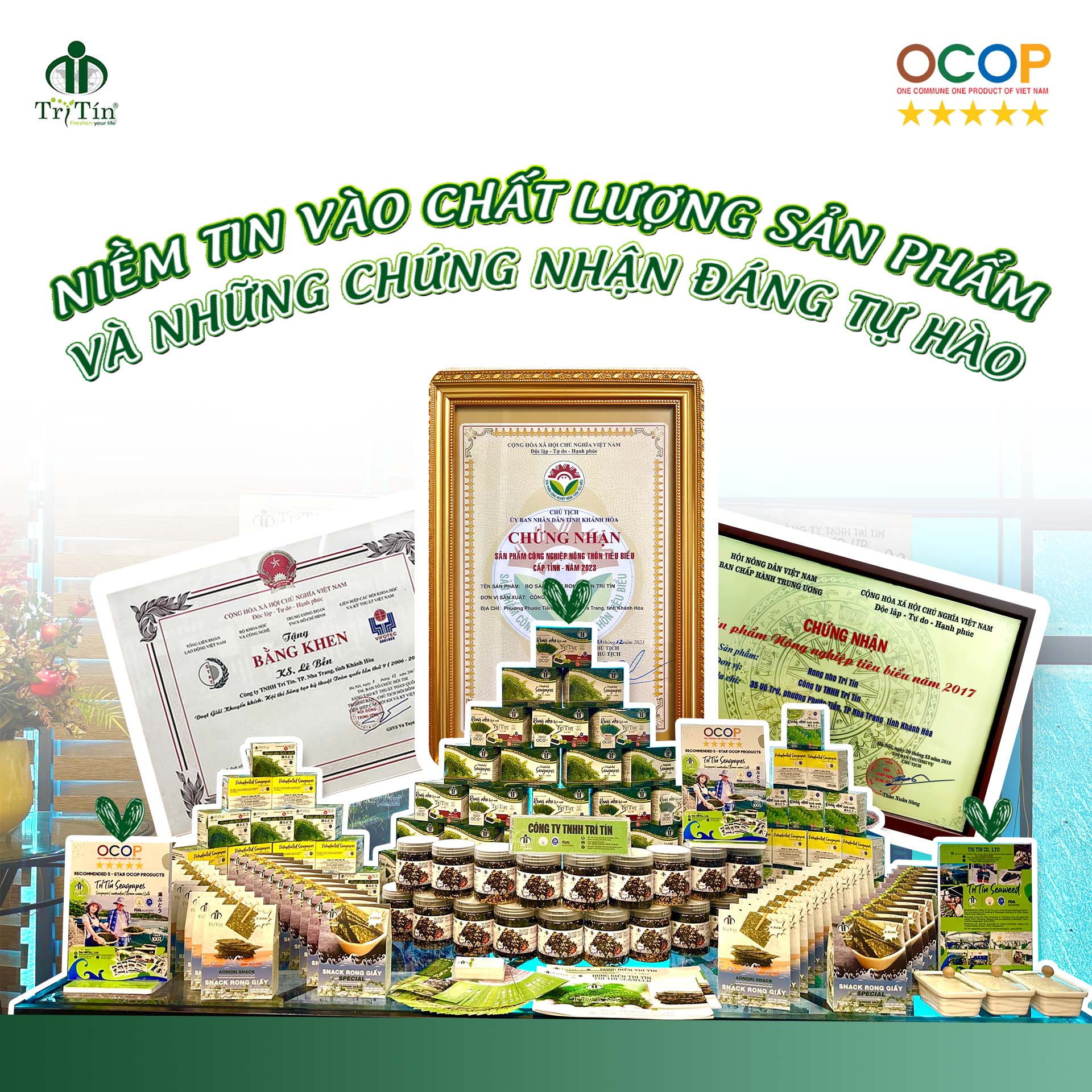 Trí Tín: Niềm tin vào chất lượng sản phẩm và những chứng nhận đáng tự hào