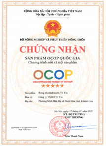 Rong nho Trí Tín đạt OCOP 5 SAO