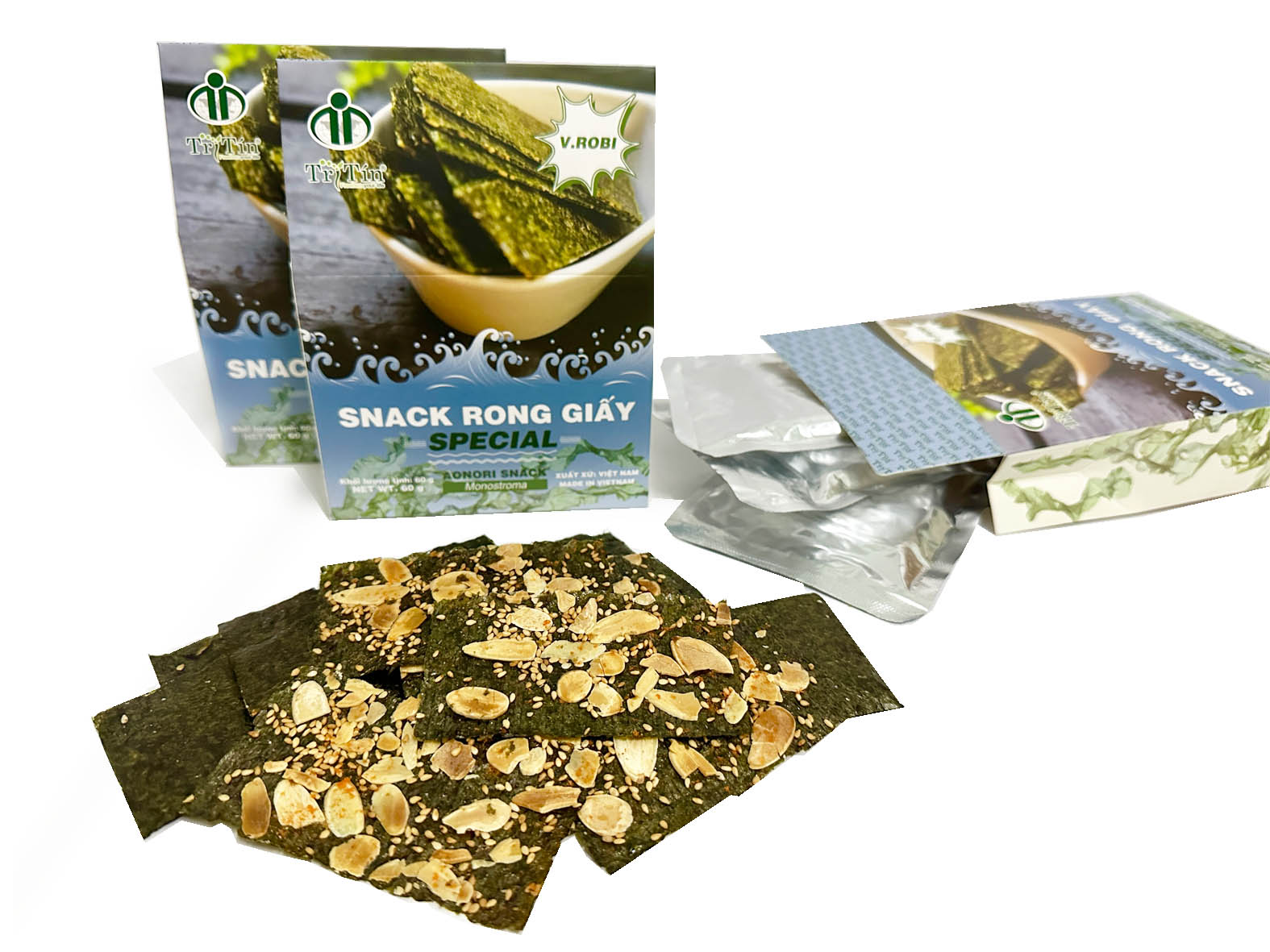 snack rong biển kẹp nhân