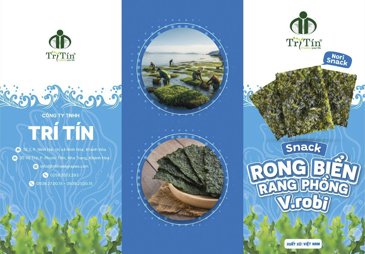 Tờ rơi snack rong biển rang phồng