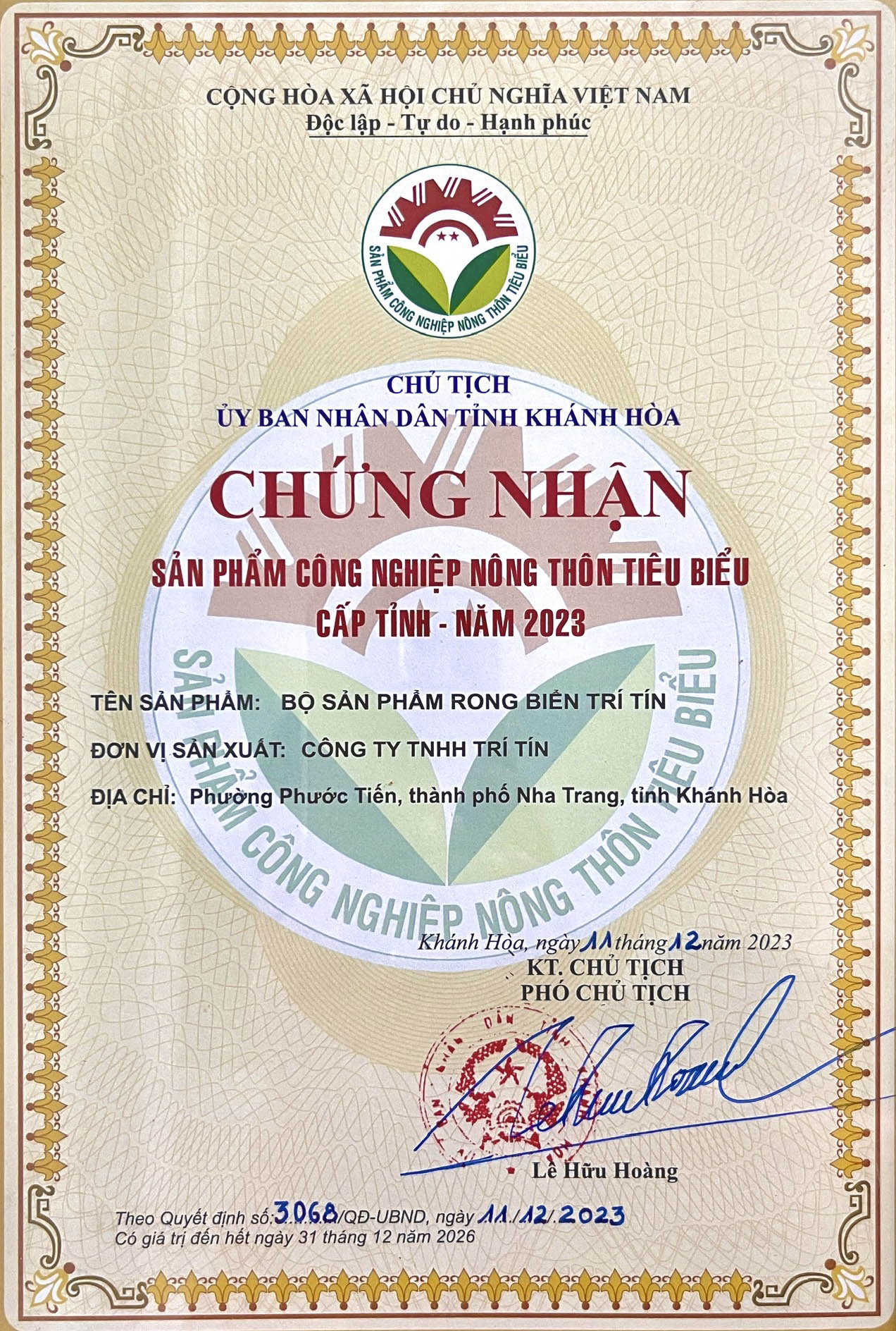 Sản phẩm công nghiệp nông thôn tiêu biểu