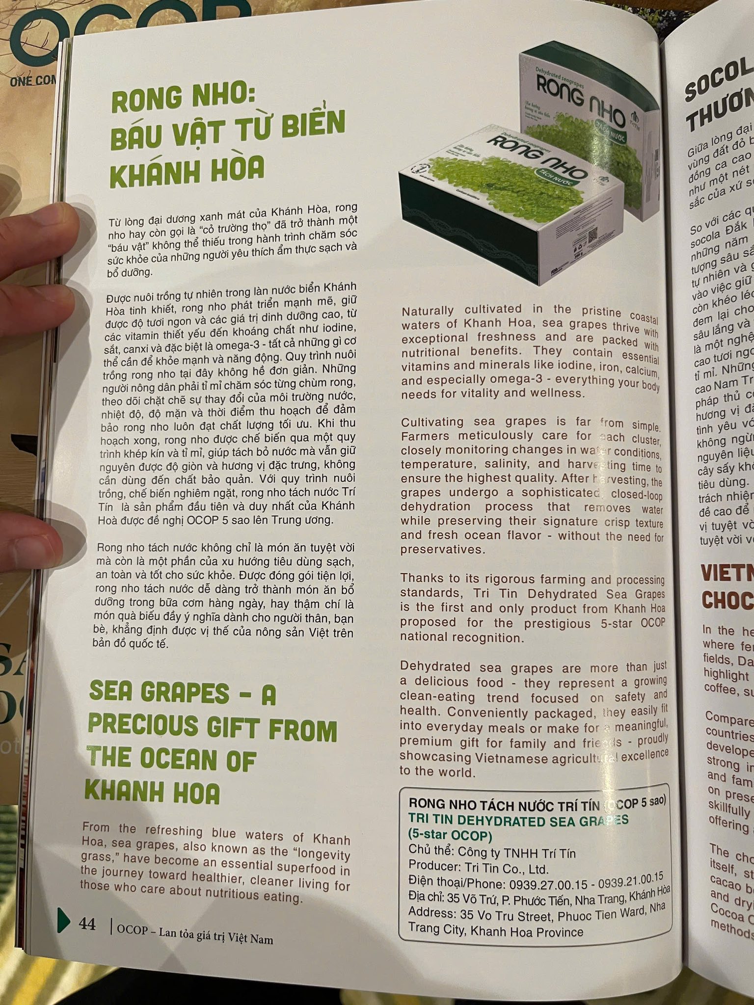 6 nhận giải ocop 5 sao cấp quốc gia